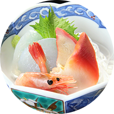 刺身蒟蒻と海鮮のお刺身